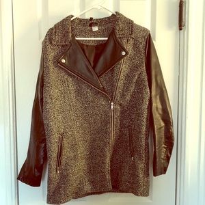 h&m mixed media coat
